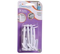 Dreambaby Secure Catches for Drawers and Cabinets - Baby Safety Locks - Model F1404, 7 Pack