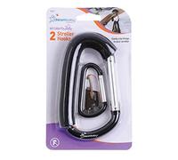 Dreambaby Stroller Hook Carabiner 2 Pack(Large/Small)