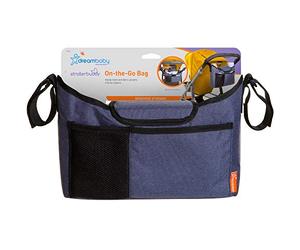 Dreambaby Strollerbuddy On-The-Go Stroller/Pram Bag, Blue Denim