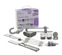Dreambaby Style Easy Fit Boxed Safety Kit (18 Pieces), Silver