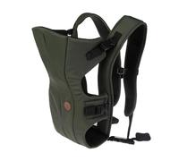 Dreambaby Traveller Hip Friendly Wider Base 3-in-1 Baby Carrier - Front Inward, Front Outward & Back Carry -Lightweight, Breathable, Adjustable Harness for Infants to Toddlers 3.5-12kg - Olive