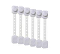 Dreambaby Twist 'N Lock Multipurpose Latch - Child Safety Locks - White - 6 Pack - Model G1435