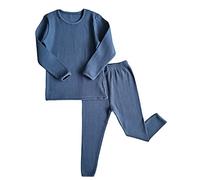DreamBuy 20 Colours Baby -Toddler- Kids - Adult - Plain or Personalised Gifts - White, Brown Tracksuit Colours Ribbed Boys Pyjamas and Girls Pyjamas Customised Gifts (4-5 Years, Midnight Blue)
