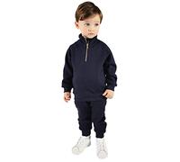 DreamBuy Adult Fleeced Tracksuit - 2-Pcs Men and Women Tracksuit - Ribbed Cotton (M, Space)