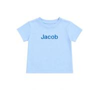 DreamBuy Personalised or Plain Kids & Babt T-Shirt - 100% Premium Cotton - Custom Embroidered Name or Text - Soft & Breathable for Boys & Girls (Baby Blue, 2-3 Years)