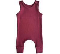 DreamBuy Soft Cotton Dungarees Custom Embroidered Design for Newborn to Toddler, Safari & Christmas Themes, Ideal Personalised Gift for Baby Shower or 1st Birthday (Claret Red,2-3 Years)