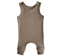 DreamBuy Soft Cotton Dungarees Custom Embroidered Design for Newborn to Toddler, Safari & Christmas Themes, Ideal Personalised Gift for Baby Shower or 1st Birthday (Biscuit, 3-6 Months)