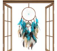 Dreamcatc?er - 60 Cm Feathe? Boho Wall Ornament | Handcrafted Tr?e Øf LífeHanging Dream Catcher | Native American Retro Style Decoration for Bedroom Living Room and Home Décor