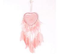 Dreamcatcher, 1pc Heart Handmade Dreamcatcher Wind Chimes Style Feather Pendant Dream Catcher(Lp)