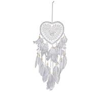 Dreamcatcher, 1pc Heart Handmade Dreamcatcher Wind Chimes Style Feather Pendant Dream Catcher(Wt)