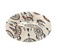 Dreamcatcher and Arrows Pet Dog Bed Relieve Stress fluffier Calming Bed for Small Size Pets Sleeping