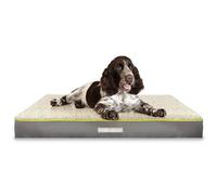 Dreamcatcher Dog Bed Large, 9cm Orthopaedic Egg Crate Foam, Reversible | 91 x 69 x 9cm bed with egg-crate foam, reversible Sherpa/Oxford cover and removable machine-washable cover.
