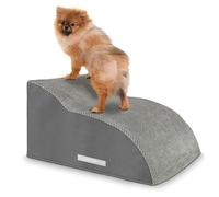 Dreamcatcher Dog Steps & Dog Stairs, 2-Step Foam Ramp for Beds & Sofas | 55 x 40 x 30cm high-density foam steps with gentle slope, non-slip corduroy, anti-slip base and removable washable cover.