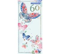 Dreamcatcher Female 60th Birthday Card - Sixty Today - Beautiful Butterflies with an Exquisite Foil Finish - Greeting Card For Her (PR-DCP207)