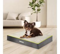Dreamcatcher Grey Medium Dog Bed Orthopaedic Flat Crate Pet Mattress 76X51X9Cm, Removable Washable Cover