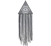 Dreamcatcher Handmade Dream Catcher Triangle Evil Eye Wall Hanging Decoration for Home Christmas Ornaments Gift Black