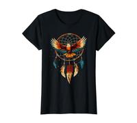 Dreamcatcher Hawk Bird Indian Tribe Native American Pride Value Graphic T-Shirt