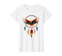 Dreamcatcher Hawk Bird Indian Tribe Native American Pride Value Graphic T-Shirt