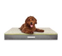Dreamcatcher Large Dog Bed, 9cm Orthopaedic Egg Crate Foam, Reversible | 89 x 56 x 9cm bed with egg-crate foam, reversible Sherpa/Oxford cover and removable machine-washable cover.