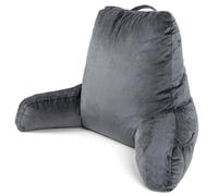 Dreamcatcher Large Grey Reading Pillow, Shredded Memory Foam Cuddle Cuddle Cushion Backrest, Arm Support ,washable Velvet Cover