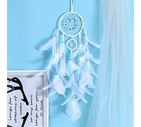 Dreamcatcher, Led Handmade Dreamcatcher Feathers Night Light Wall Hanging Home Room Decoration Wall Decor(H)