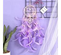 Dreamcatcher, Led Handmade Dreamcatcher Feathers Night Light Wall Hanging Home Room Decoration Wall Decor(Dwithlight)