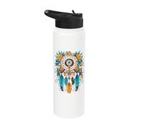 Dreamcatcher Made of Indian Feathers Native American Stainless Steel Insulated Water Bottle