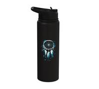 Dreamcatcher Native American Pride Indian Tribe Artwork Stainless Steel Insulated Water Bottle