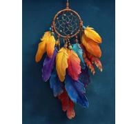 Dreamcatcher Paint by Numbers for Adults, Dream Painting by Numbers DIY Color Oil Painting Hobbies for Adults Women with Acrylic Paint Brush Set for Room Decor, Wall Art, Gifts 24x32inch -zjn25074S