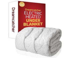 Dreamcatcher Polar Fleece Super King Electric Blanket, Dual Control | 200 x 182cm polar fleece underblanket with dual controls, 3 heat settings, 4 elastic corner straps and 2m cable.