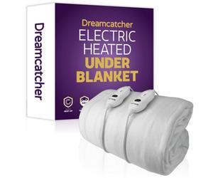 Dreamcatcher Superking Size Electric Blanket Dual Control Heated Fitted Underblanket 203 X 182Cm 3 Heat Settings, Machine Washable