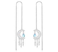 Dreamcatcher Threader Earrings Sterling Silver Long Earrings Tassel Dream Catcher Earrings Mother's Day Jewellery for Women Mum
