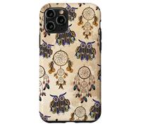 Dreamcatcher Witchy Animal Print Boho Brown Supercute Owl Case for iPhone 11 Pro