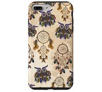 Dreamcatcher Witchy Animal Print Boho Brown Supercute Owl Case for iPhone 7 Plus/8 Plus