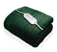 Dreamcatcher XL Electric Throw Heated Double Over Blanket Fleece - Green Dreamcatcher Green Double