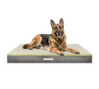 Dreamcatcher XXL Dog Bed, 9cm Orthopaedic Egg Crate Foam, Reversible | 137 x 112 x 9cm bed with egg-crate foam, reversible Sherpa/Oxford cover and removable machine-washable cover.