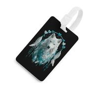 Dreamcatcher1 Wolf Funny Luggage Tag Identifiers Travel Bag Tags with Name ID Label for Suitcase Backpack