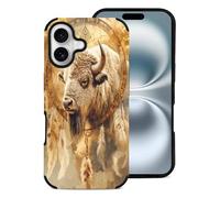 Dreamcatchers Bison Cell Phone Compatible with iPhone 16 Basic Fiber Skin Cases Classic Protection iPhone 16