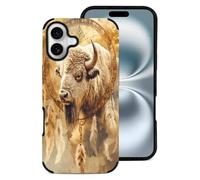 Dreamcatchers Bison Cell Phone Compatible with iPhone 16 Basic Fiber Skin Cases Classic Protection iPhone 16 Plus
