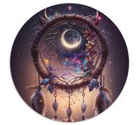 Dreamcatchers Dance Jigsaw Puzzles for Adults, 1000 Piece 1000 Piece Round Jigsaw Birthday Gift Idea, Challenging Brain Teaser Game 67.5x67.5cm