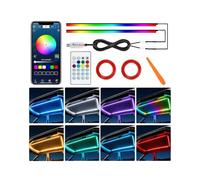 Dreamcolor Acrylic Interior Car LED Bar Light,Interior Car LED Bar Light,USB Powered Car LED Light Strip Dynamic Dream Color Chase,RGB Dynamic Chase Music Synchronous Neon Car Ambient Light