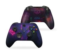 DreamController Battman Neeon Gottham Custom X-box Controller Wireless compatible with X-box One/Series X/S Customized in USA with Permanent HYDRO-DIP Printing (NOT JUST A SKIN) (MODDED)