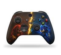 DreamController Sonnic Custom X-box Controller Wireless compatible with X-box One/Series X/S Customized in USA with Permanent HYDRO-DIP Printing (NOT JUST A SKIN)
