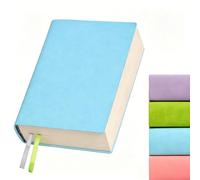 DreamDove Blank Journal Notebook 720 Pages A6 Unlined Plain Sketchbook No Lines Soft Leather Small Blank Notebook for Women Drawing Book Memo Writing Sketch Diary Notebook 3.9 × 5.5 (Blue Blank