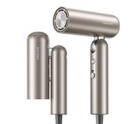 Dreame Pocket Pro Hair Dryer & Hair Styler, 5 Temperature Settings, 3 foldable shapes, 2 Airflow Modes, Quiet operation, Quick Blowdry, Rapid Style, Gold