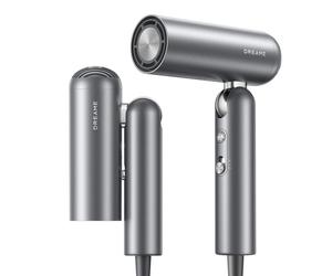 Dreame Pocket Pro Hair Dryer & Hair Styler, 5 Temperature Settings, 3 foldable shapes, 2 Airflow Modes, Quiet operation, Quick Blowdry, Rapid Style, Grey