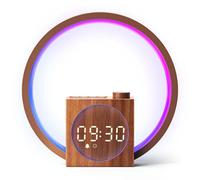 Dreamegg Sunrise Alarm Clock, 10-60 Min Gradual Wake-Up Light, White Noise Machine with 25 Soothing Sounds, 12 Colour Mode & 20-Level Dimming, Sleep Aid for Better Mornings in UK