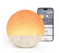 Dreamegg Sunrise Alarm Clock Wake-Up Light with App Control, Sunset Sleep Feature, 34 Soothing Sounds, Mood Lights, Custom Routines, Favourites Mode, Sound Machine for Adults & Baby, Bedroom & Gift