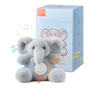 Dreamegg White Noise Machine Baby, Snuggle Elephant with Voice Recording
