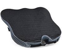 Dreamer Car Wedge Seat Cushion for Car Seat Driver/Passenger- Car Seat Cushions for Driving Improve Vision/Posture - Memory Foam Car Seat Cushion for Hip Pain (Mesh Cover,Black)